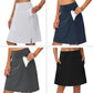 Falda pantalón de golf y tenis para mujer, de 50 cm (20 pulgadas) de largo hasta la rodilla.
