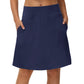 Falda pantalón de golf y tenis para mujer, de 50 cm (20 pulgadas) de largo hasta la rodilla.