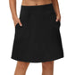 Falda pantalón de golf y tenis para mujer, de 50 cm (20 pulgadas) de largo hasta la rodilla.