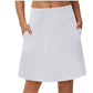 Falda pantalón de golf y tenis para mujer, de 50 cm (20 pulgadas) de largo hasta la rodilla.