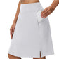Falda pantalón de golf y tenis para mujer, de 50 cm (20 pulgadas) de largo hasta la rodilla.