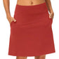 Falda pantalón de golf y tenis para mujer, de 50 cm (20 pulgadas) de largo hasta la rodilla.