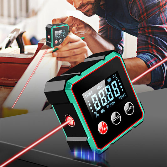 🎁🎁Oferta 2025 50% de descuento💥 Buscador de ángulos digital magnético con láser electrónico