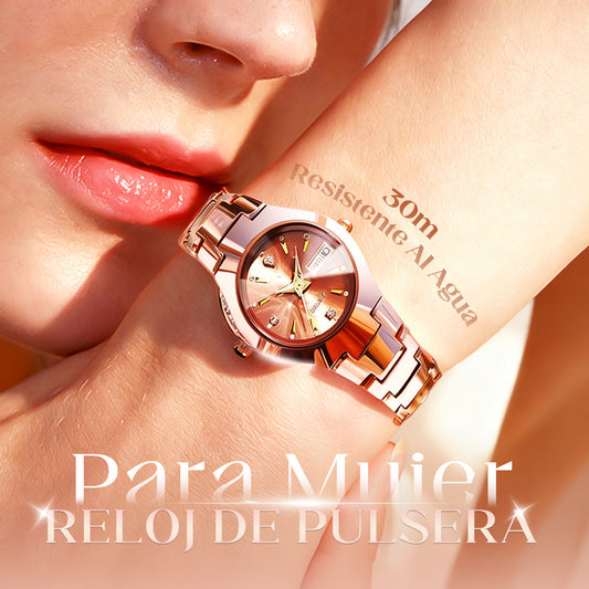 Reloj elegante resistente al agua para muje