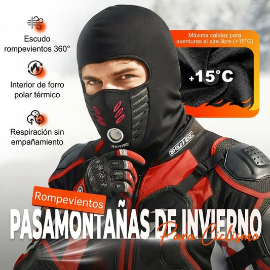 Máscara facial completa unisex, resistente al viento y cálida para el invierno