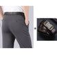 Pantalones casuales clásicos de alta elasticidad para hombre