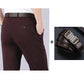 Pantalones casuales clásicos de alta elasticidad para hombre