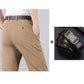 Pantalones casuales clásicos de alta elasticidad para hombre