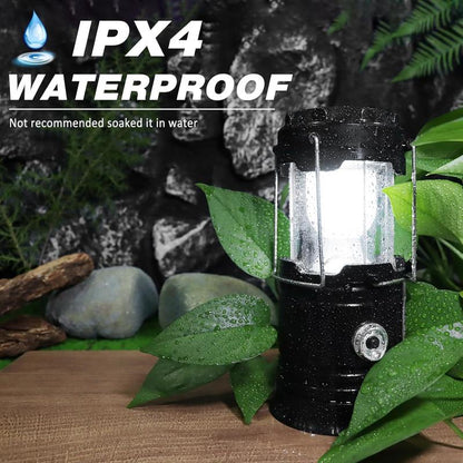 ⛺ Linterna LED Plegable Solar y Recargable para Camping