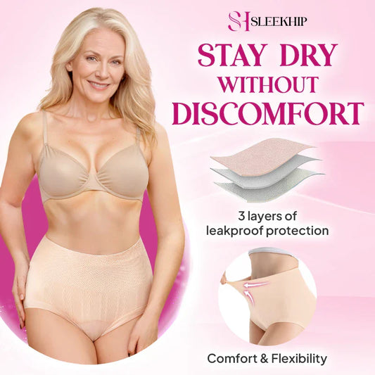 💞REBAJAS 70 % DE DESCUENTO - Braguitas impermeables de cintura alta que controlan el abdomen y realzan los glúteos