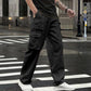 Pantalones cargo skinny multibolsillos de gran elasticidad para hombre