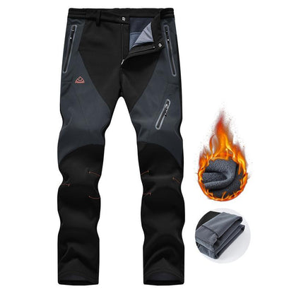 🏆¡ÚLTIMO DÍA DE OFERTA! ¡50% DE DESCUENTO!🔥Pantalones cargo impermeables de invierno para hombre con forro polar