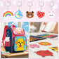 Juego de llaveros Shrinky Dinks DIY, actividades artísticas para niños y regalos de fiesta