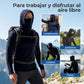 Sudadera con capucha ligera de secado rápido y protección UV para hombr