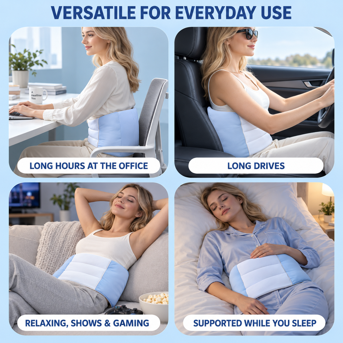 🪑 Cojín Lumbar Ergonómico de Ajuste Envolvente - imagen 1