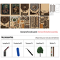 Kit de casa en miniatura para estantería y casa de muñecas, bricolaje, con pequeños rompecabezas de madera, perfecto para manualidades creativas y exhibición en estante