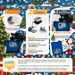 🎄Paquete de transferencia DTF de misterio navideño de 15 piezas para creaciones festivas de bricolaje