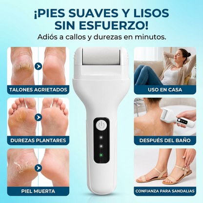 Exfoliante de pies eléctrico recargable