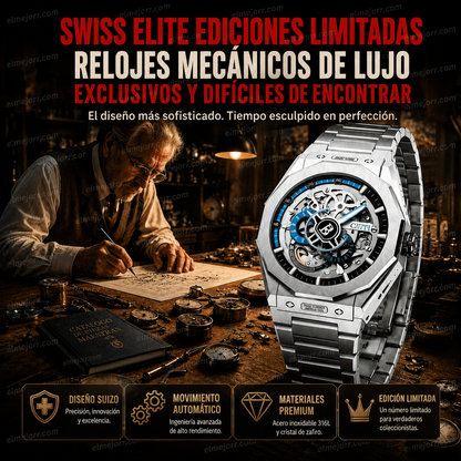 Reloj mecánico esqueleto para hombre. Envío gratuito en 24 horas.