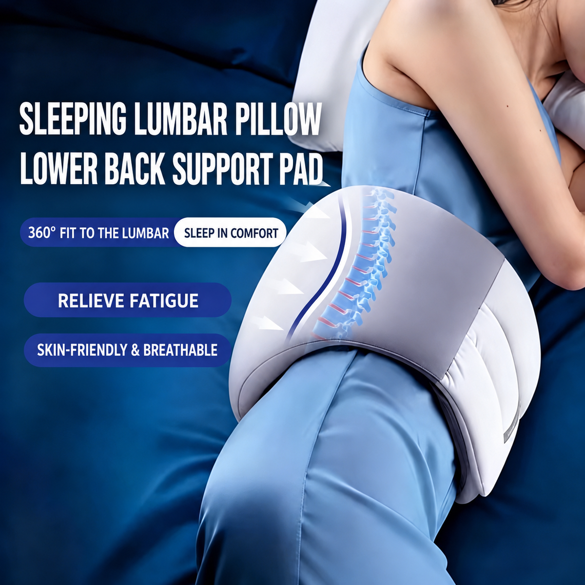 🪑 Cojín Lumbar Ergonómico de Ajuste Envolvente - imagen 4