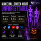 Solar Skeleton Ground Stake Lights Outdoor Waterproof Halloween Decor Lights