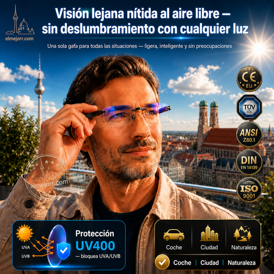 👓🔥Nuevas gafas de lectura de doble uso antiazules de alta dureza de zafiro✨