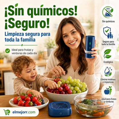 🔥Nueva actualización 2026💦 Limpiador inteligente de frutas y verduras