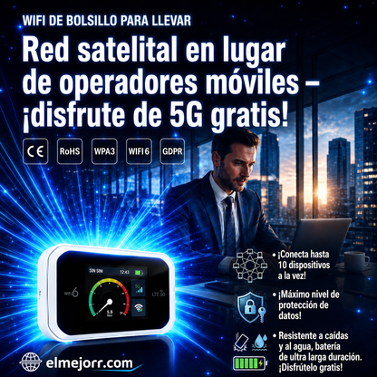 Wi-Fi portátil compatible con todas las redes.
