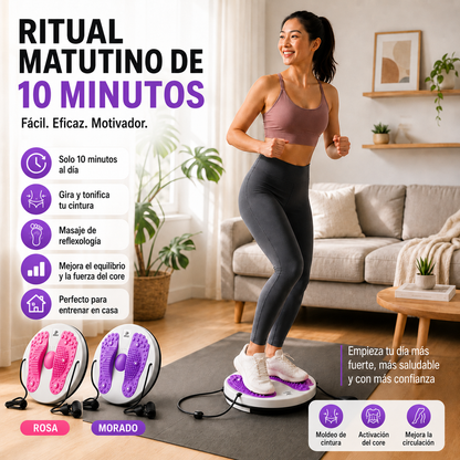 ✨ Tabla de equilibrio para masaje y ejercicios de torsión de cintura: quema grasa, reduce la cintura y mejora la circulación en casa.