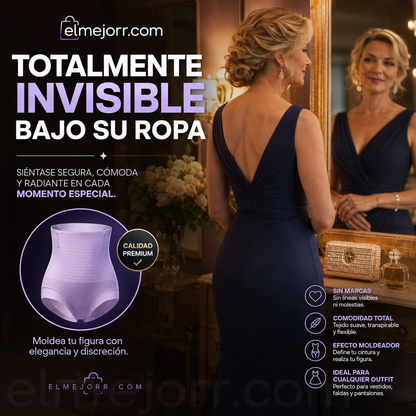 Braguitas antibacterianas sin costuras de talle alto para mujer