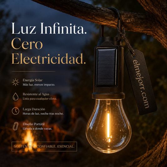 Decoración de iluminación de bombilla Retro de carga Tipo-C colgante para acampar al aire libre