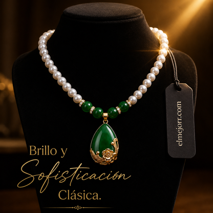 📢📢50% DE DESCUENTO!! ⏰Conjunto de Collar y Aretes con Corazón Brillante