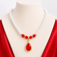 📢📢50% DE DESCUENTO!! ⏰Conjunto de Collar y Aretes con Corazón Brillante