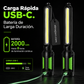 💖[Regalo para el Día del Padre] Tira de luz de trabajo recargable Linkax de 2400 lúmenes con conexión USB