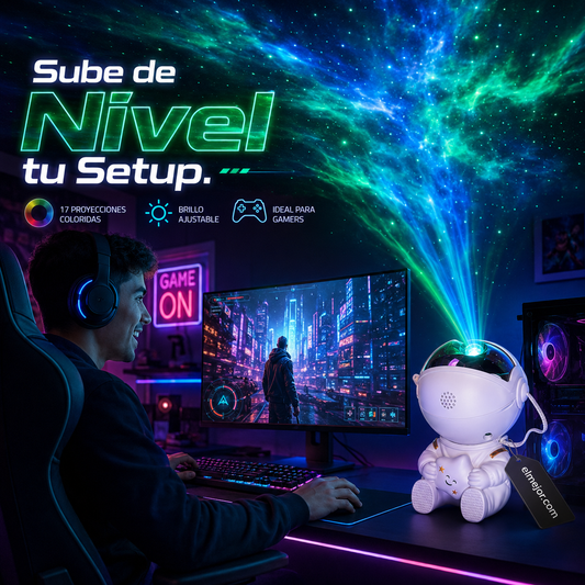 Proyector de cielo estrellado de galaxia de astronautas - Proyector de techo de nebulosa