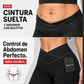 Pantalones acampanados de cintura alta y elásticos para mujer