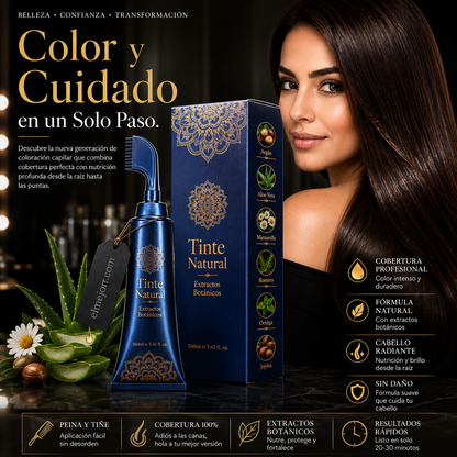 Peine para teñir el cabello con tintes herbales para uso doméstico.