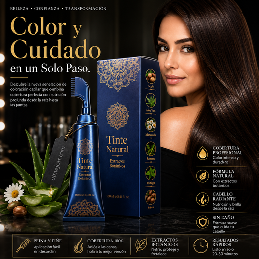Peine para teñir el cabello con tintes herbales para uso doméstico.