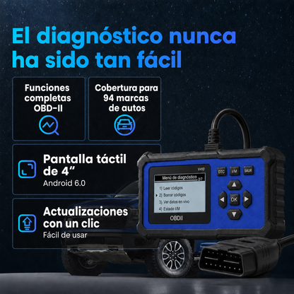 Escáner de diagnóstico OBD2 multifuncional para motores de vehículos