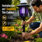 ☀️Lámpara solar antimosquitos ✨ – Lámpara de jardín con estaca, matainsectos UV y luz solar para senderos🦟🚫