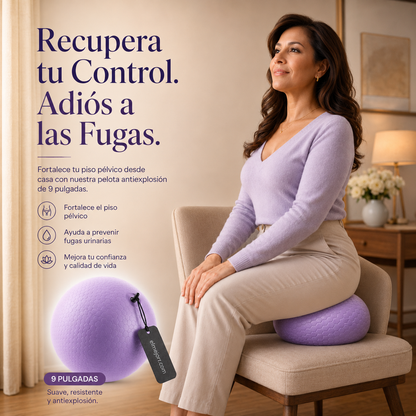 🔥 ¡50% DE DESCUENTO! 🏋️‍♀️✨ Pelota de Pilates Antiexplosión de 9” con Bomba Incluida Compacta, resistente y perfecta para entrenar en casa o llevar a cualquier lugar 💪👜 Ideal para tonificar, fortalecer y mejorar tu equilibrio.