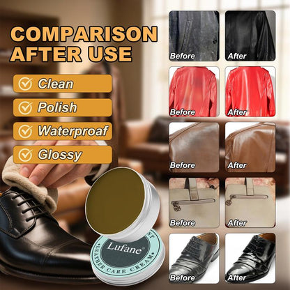 Crema para el cuidado del cuero ELMEJORR: acondicionador de cuero totalmente natural y no tóxico: fórmula resistente al agua.