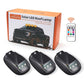 Luz estroboscópica RGB para techo de coche con energía solar, lámpara de señalización para cabina con control remoto, luces de advertencia LED inalámbricas sin perforación para camioneta, para acampar, visibilidad nocturna mejorada e iluminación interior.