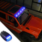 Luz estroboscópica RGB para techo de coche con energía solar, lámpara de señalización para cabina con control remoto, luces de advertencia LED inalámbricas sin perforación para camioneta, para acampar, visibilidad nocturna mejorada e iluminación interior.