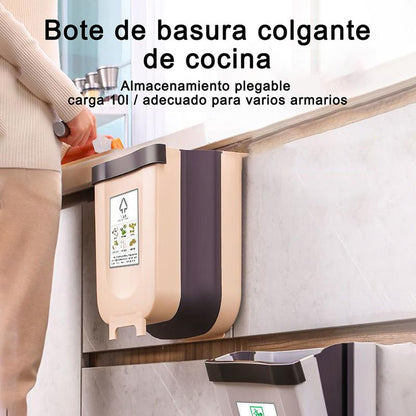 🗑️Bote de basura de cocina colgante, bote de basura de cocina plegable