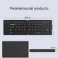 Teclado 2 plegables Mini teclado inalámbrico teclado Bluetooth doble plegable con panel táctil para teléfono Windows Android IOS iPad