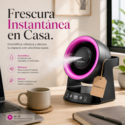 Ventilador de escritorio USB recargable para dormitorio