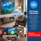 🔥Oferta especial 2026🔥Pantalla gigante portátil para cine al aire libre - Proyección 4K HD con soporte ajustable para fiestas al aire libre 🌟🌙