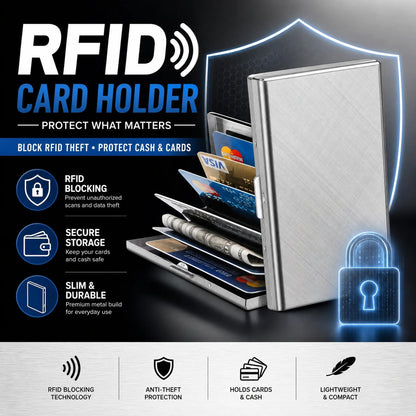 Portatarjetas de crédito con RFI