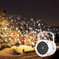 Proyector de patrón giratorio de luces LED de Navidad de copo de nieve al aire libre